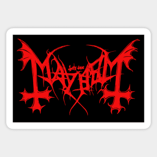 Mayhem Logo | Black Metal Sticker